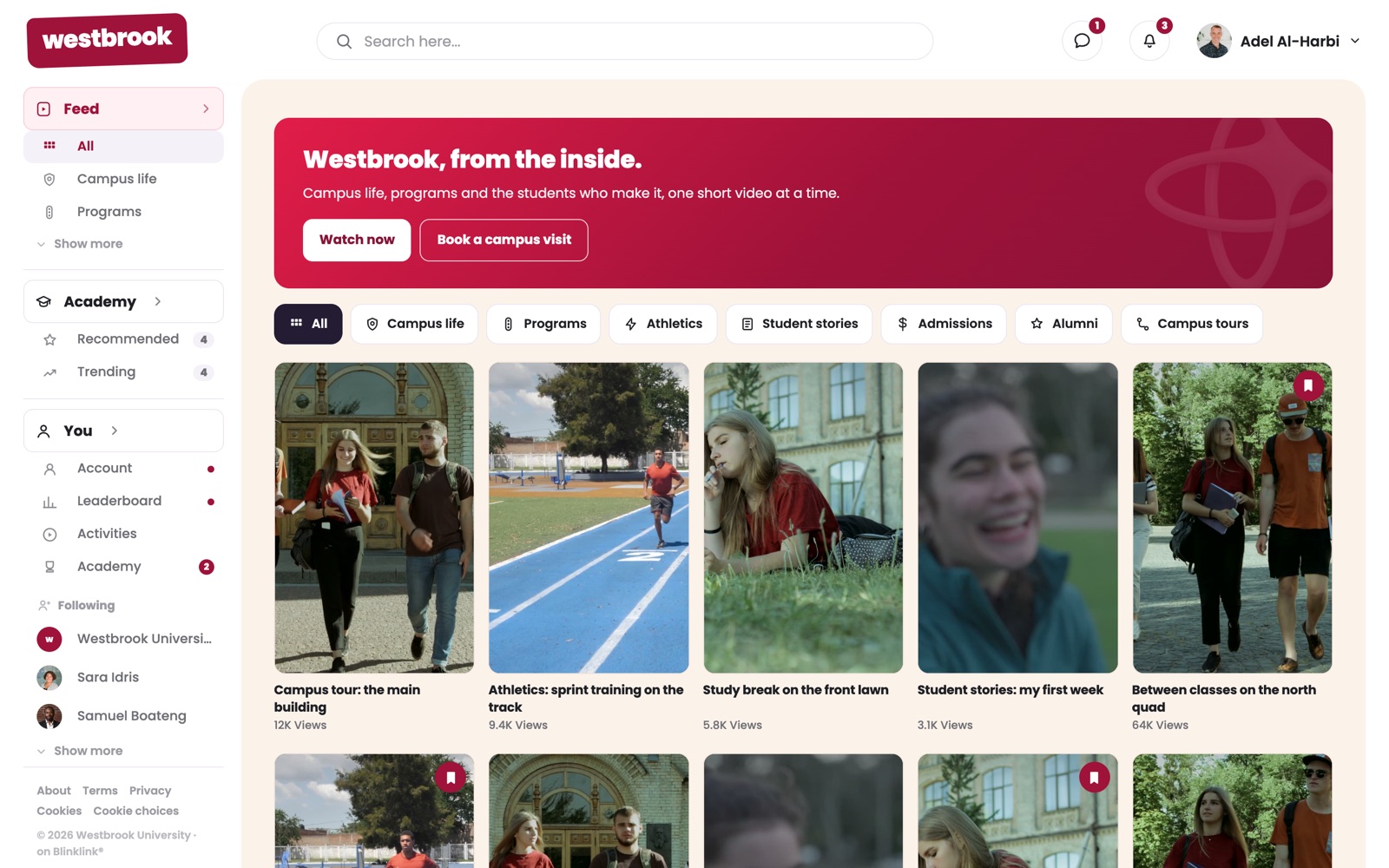 Westbrook University: campus life, programs, athletics and student stories on its own domain